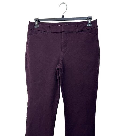 Old Navy Womens High Rise Pixie Skinny Pants Size 12 Purple Stretch Cotton Blend - Picture 7 of 9